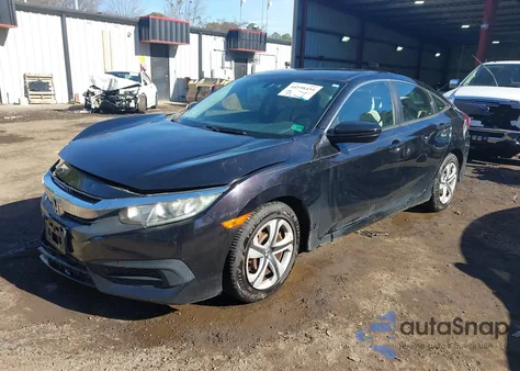 2017 Honda Civic Lx из США, поврежденный, VIN 19XFC2F54HE042853